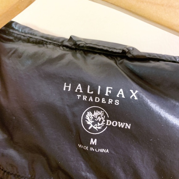 HALIFAX Traders Black Down Jacket M - Picture 3 of 5